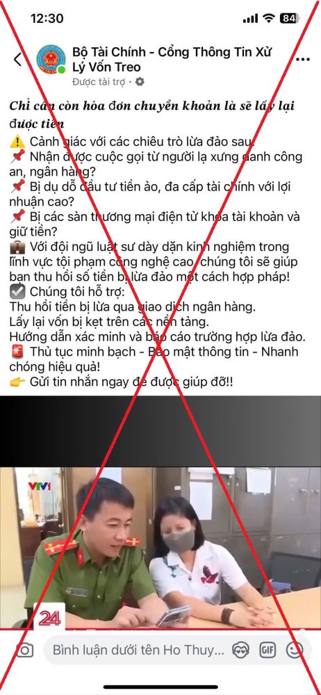Cảnh báo giả mạo Cổng thông tin điện tử Bộ Tài chính để lừa đảo Cảnh báo giả mạo Cổng thông tin điện tử Bộ Tài chính để lừa đảo