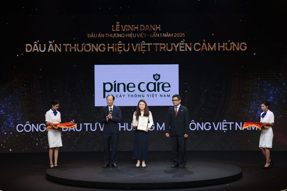 Pine Care nhận giải thưởng tại Lễ Vinh danh Dấu ấn Thương hiệu Việt 2025 Pine Care nhận giải thưởng tại Lễ Vinh danh Dấu ấn Thương hiệu Việt 2025