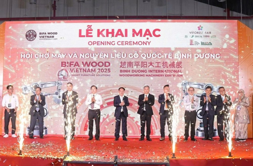 Khai mạc Hội chợ Máy và Nguyên liệu gỗ quốc tế Bình Dương Khai mạc Hội chợ Máy và Nguyên liệu gỗ quốc tế Bình Dương