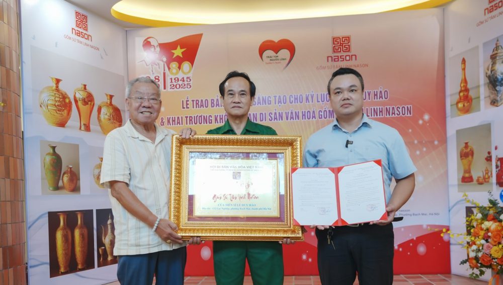 Công bố bản quyền sáng tạo và khai trương Không gian Văn hóa Di sản Gốm sứ NASON Công bố bản quyền sáng tạo và khai trương Không gian Văn hóa Di sản Gốm sứ NASON