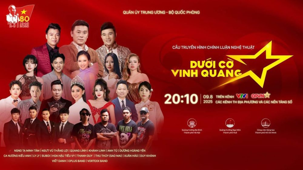 Chương trình nghệ thuật chính luận “Dưới cờ vinh quang” Chương trình nghệ thuật chính luận “Dưới cờ vinh quang”