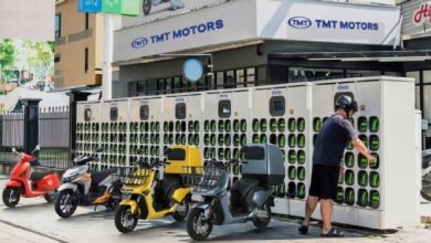 TMT Motors cho ra mắt xe máy điện và tiên phong xây dựng trạm cấp đổi Pin theo chuẩn châu Âu TMT Motors cho ra mắt xe máy điện và tiên phong xây dựng trạm cấp đổi Pin theo chuẩn châu Âu