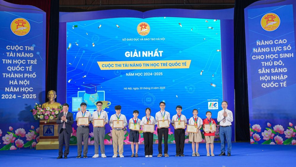 Tổng kết Cuộc thi Tài năng Tin học trẻ Quốc tế Thành phố Hà Nội năm học 2024 – 2025 Tổng kết Cuộc thi Tài năng Tin học trẻ Quốc tế Thành phố Hà Nội năm học 2024 – 2025