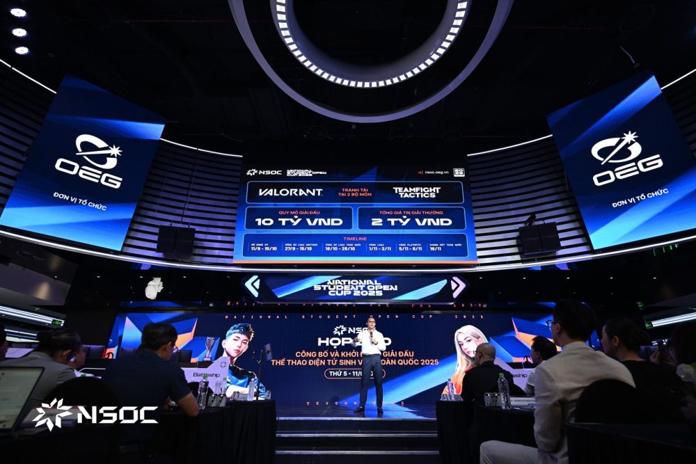 Khởi động giải đấu Thể thao điện tử Sinh viên Toàn quốc - NSOC 2025 Khởi động giải đấu Thể thao điện tử Sinh viên Toàn quốc - NSOC 2025