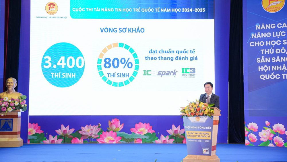 Tổng kết Cuộc thi Tài năng Tin học trẻ Quốc tế Thành phố Hà Nội năm học 2024 – 2025 Tổng kết Cuộc thi Tài năng Tin học trẻ Quốc tế Thành phố Hà Nội năm học 2024 – 2025