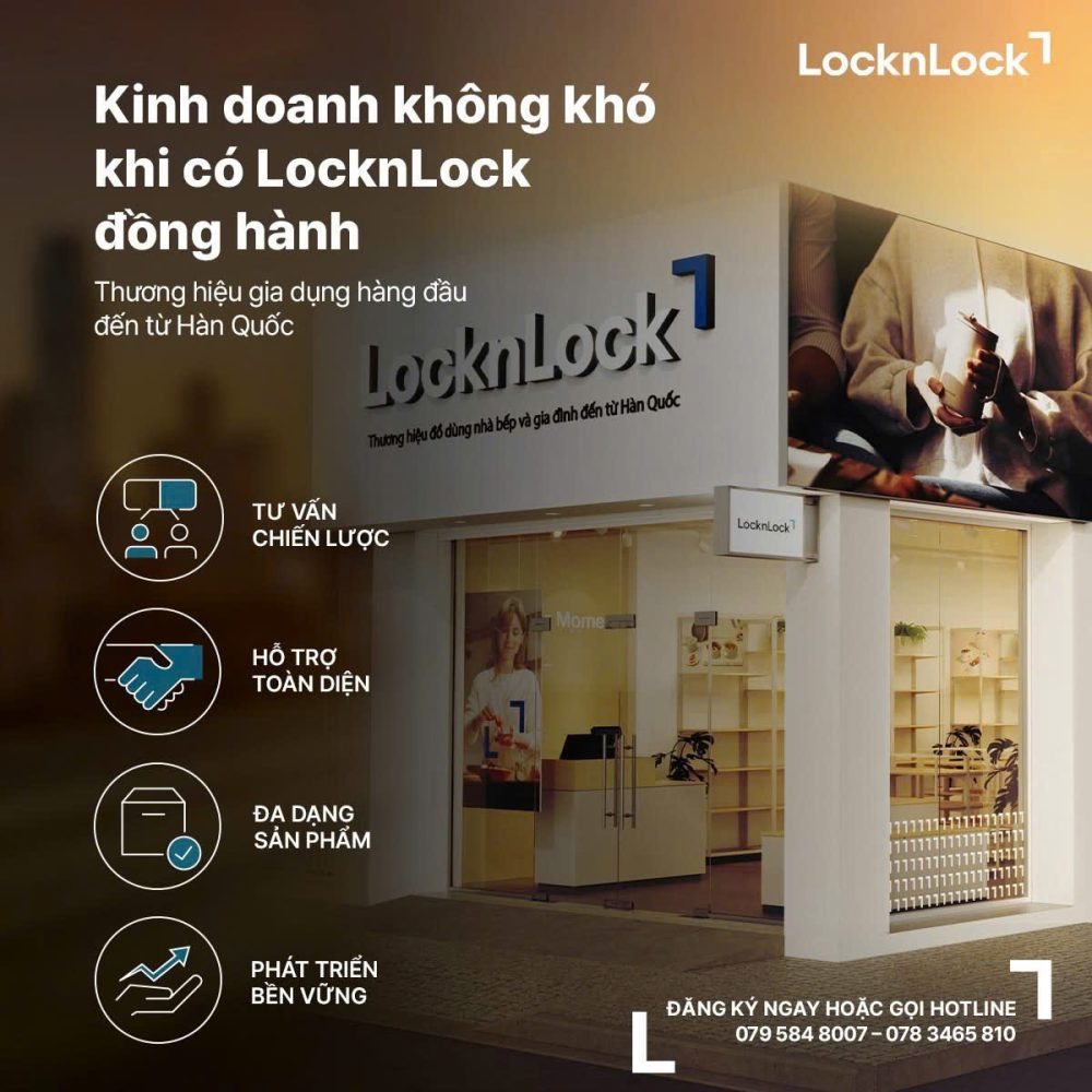 LocknLock mở rộng chuỗi cửa hàng nhượng quyền trên toàn quốc