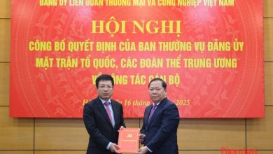 Thứ trưởng Bộ Tài chính Hồ Sỹ Hùng được điều động làm Bí thư Đảng uỷ VCCI