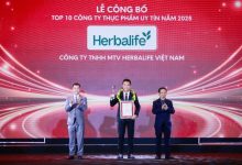 Herbalife Việt Nam được vinh danh Top 10 Công ty Thực phẩm Uy tín lần thứ năm liên tiếp