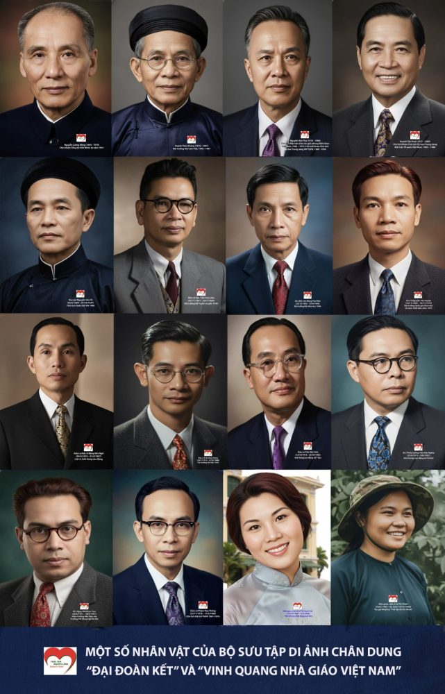 Trao tặng Bộ sưu tập di ảnh chân dung “Đại đoàn kết” và “Vinh quang Nhà giáo Việt Nam”