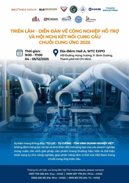 Triển lãm Công nghiệp hỗ trợ 2025: Tăng tốc kết nối – dẫn dắt chuỗi cung ứng toàn cầu