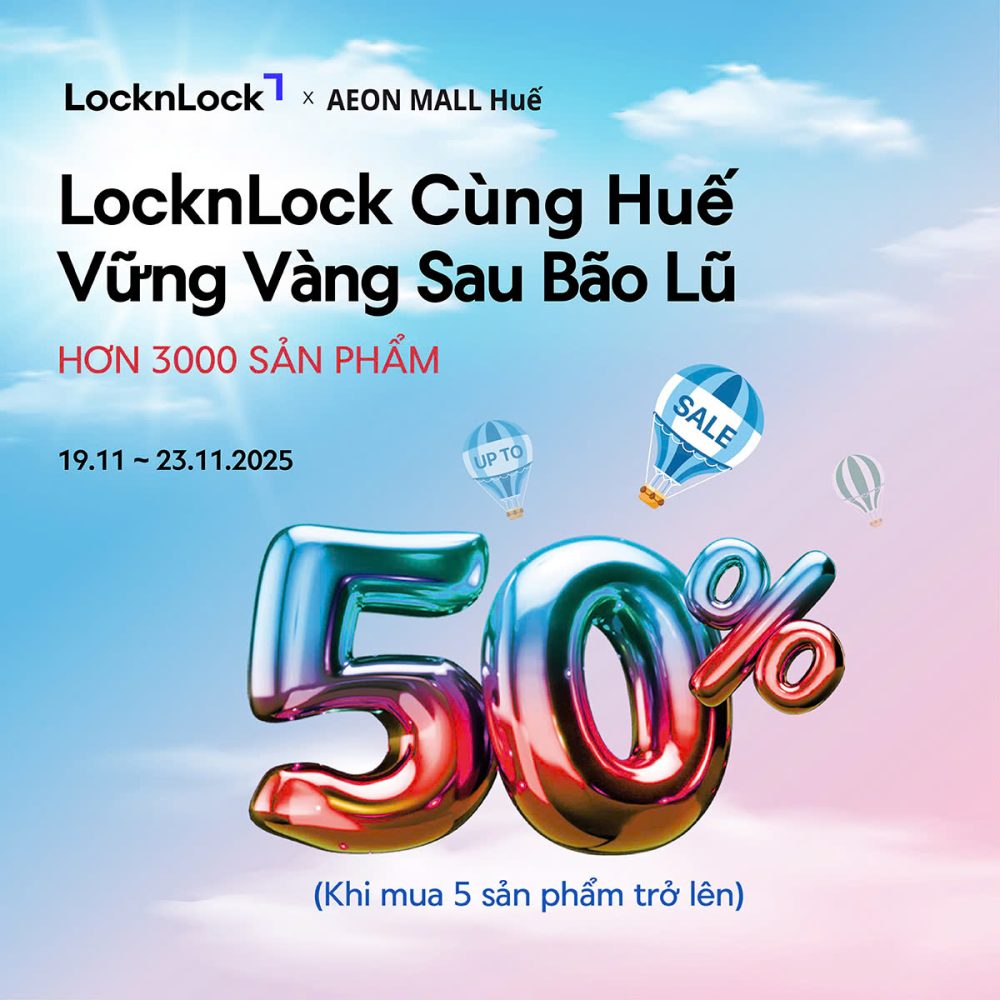 LocknLock đồng hành cùng người dân Thừa Thiên Huế vượt qua khó khăn sau bão Kalmaegi