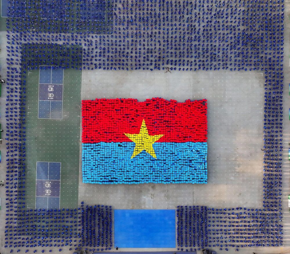 60.000 học sinh TP.HCM xác lập kỷ lục kép với màn đồng diễn Vovinam ấn tượng 60.000 học sinh TP.HCM xác lập kỷ lục kép với màn đồng diễn Vovinam ấn tượng