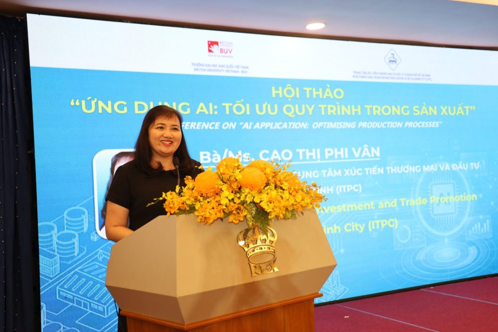 Thúc đẩy ứng dụng AI, hướng tới mô hình sản xuất thông minh và bền vững