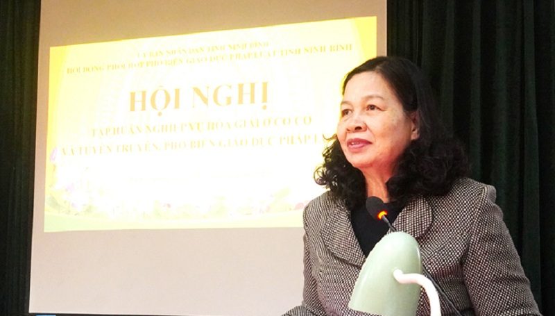 Tập huấn nghiệp vụ hòa giải và tuyên truyền pháp luật tại phường Thiên Trường