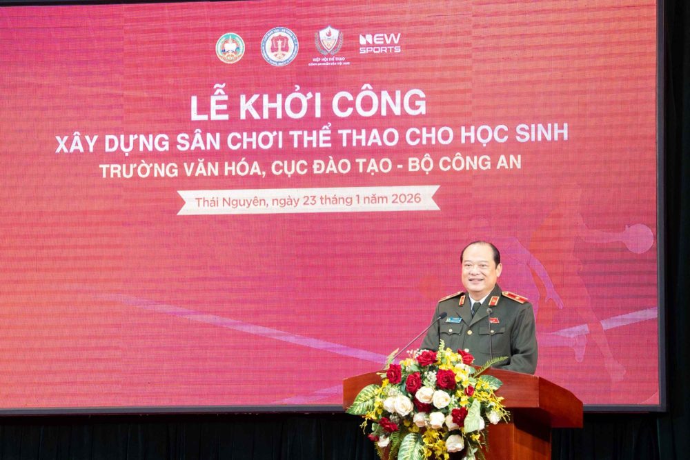 Khởi công xây dựng sân chơi thể thao cho học sinh Trường Văn hóa tỉnh Thái Nguyên Khởi công xây dựng sân chơi thể thao cho học sinh Trường Văn hóa tỉnh Thái Nguyên