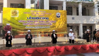 Khởi công Dự án xây dựng, mở rộng Trường THPT Hoàng Cầu
