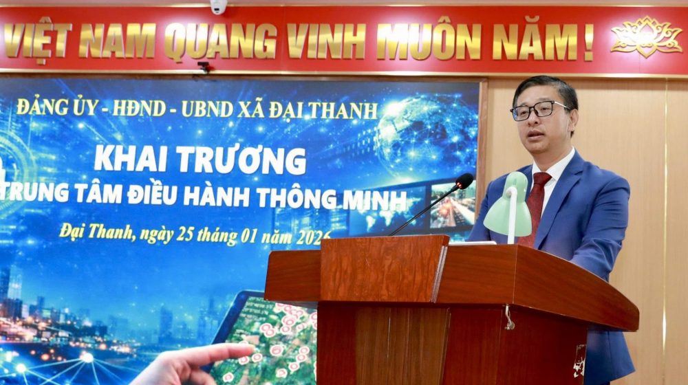 Xã Đại Thanh khai trương và đưa vào vận hành Trung tâm Điều hành Thông minh