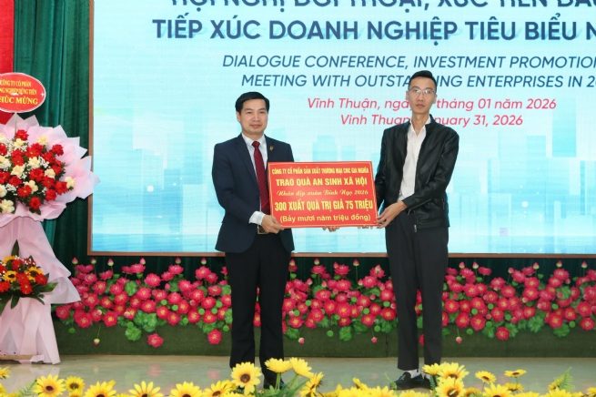 Xã Vĩnh Thuận đối thoại, xúc tiến đầu tư với doanh nghiệp tạo động lực phát triển giai đoạn 2026-2030
