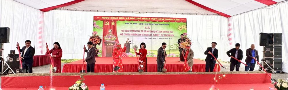 Gắn trồng cây với mở đường: xã Đại Thanh kiến tạo không gian đô thị xanh