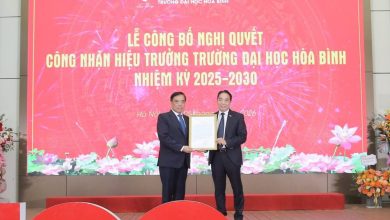 Trường Đại học Hòa Bình công bố Hiệu trưởng nhiệm kỳ 2025 – 2030, mở rộng hợp tác với nhiều đối tác chiến lược