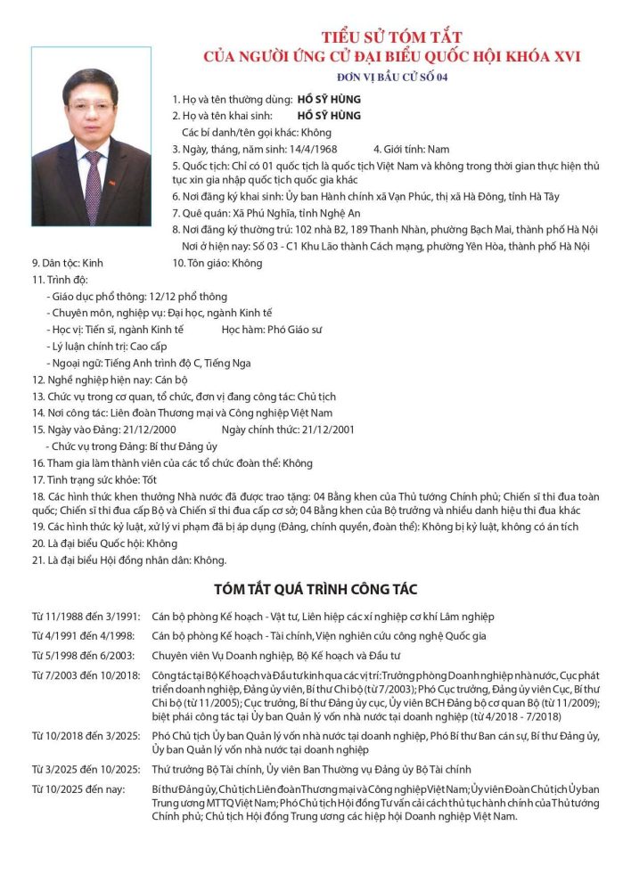 Chủ tịch VCCI Hồ Sỹ Hùng: Tham gia hoàn thiện thể chế, phát triển doanh nghiệp lớn mạnh