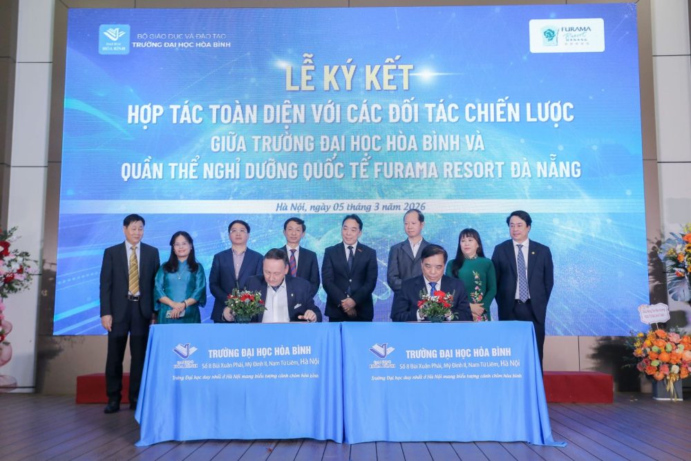 Trường Đại học Hòa Bình công bố Hiệu trưởng nhiệm kỳ 2025 – 2030, mở rộng hợp tác với nhiều đối tác chiến lược Trường Đại học Hòa Bình công bố Hiệu trưởng nhiệm kỳ 2025 – 2030, mở rộng hợp tác với nhiều đối tác chiến lược
