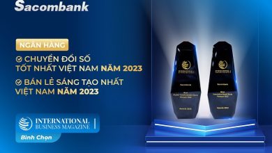 Sacombank nhận 2 giải thưởng quốc tế về chuyển đổi số và bán lẻ